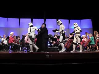 Darth vader conducts the imperial march when the central garrison invades the rochester symphony