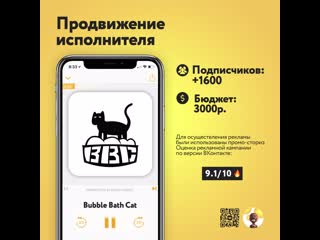 Продвижение bubble bath cat