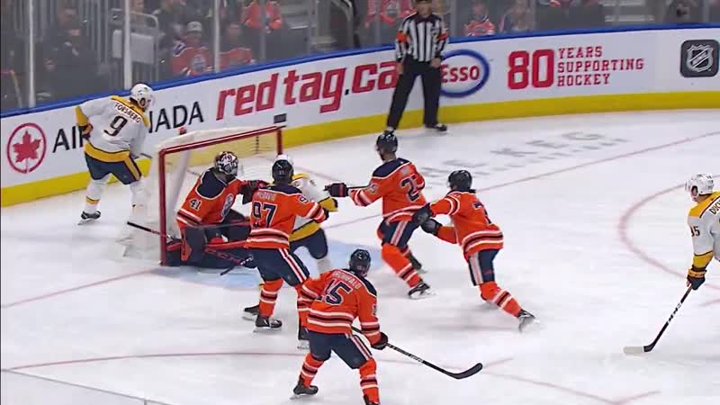 Gotta see it filip forsberg beats mike smith at full speed with lacrosse style goal