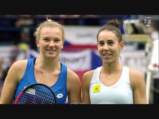 Катерина синякова (чех) михаэла бузарнеску (рум) fed cup 2019 katerina siniakova (cze) mihaela buzarnescu (rou)