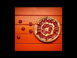 Pacman pizza pepperoni