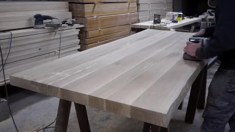 Spiral table build дубовый стол