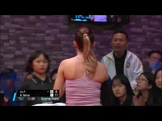 ✅ bernadette szocs, table tennis player 🏓 grand final 2017 between liu fei vs bernadette szocs