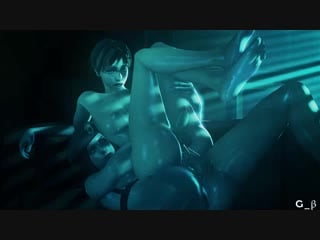 Futa jill x rebecca animation (resident evil sex)