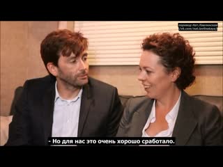 David tennant, olivia colman in broadchurch behind the scenes