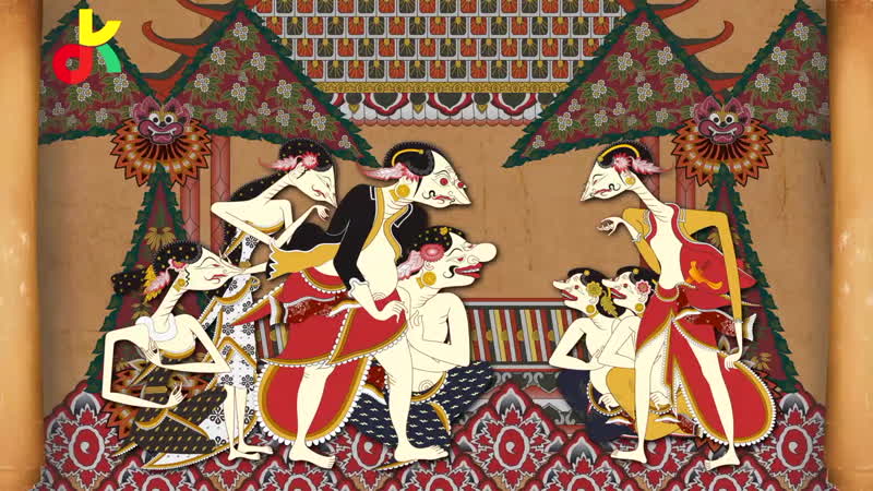 Пьеса «джоко кембанг кунинг» свиток 4 сцена 4