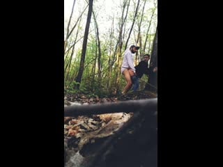 He fucked me from behind outdoor in the forest