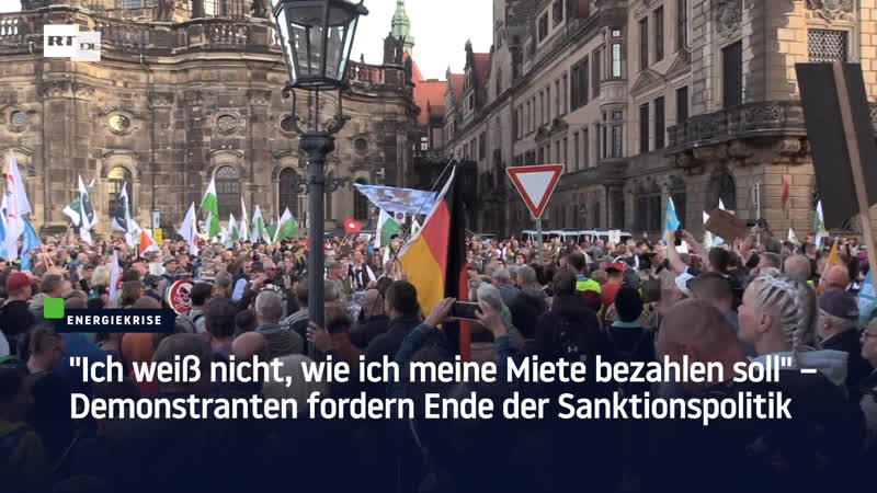 "ich weiss nicht, wie ich meine miete bezahlen soll" – demonstranten fordern ende der sanktionspolitik