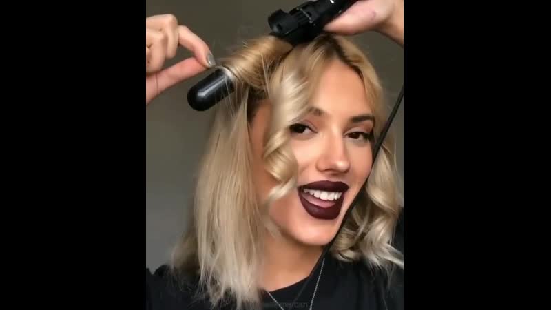 У девушки так прикольно получаются локоны