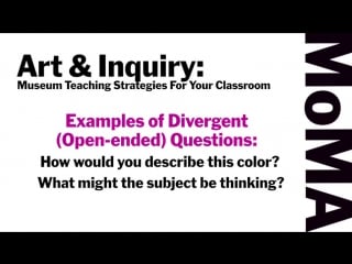 Inquiry and art museum strategies week two lecture