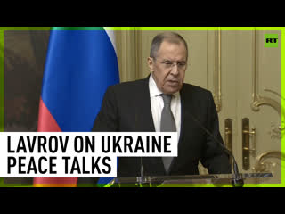 Lavrov condemns opponents of ukraine peace talks