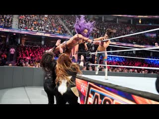 (wwe mania) the boss 'n' hug connection (bayley & sasha banks) (c) vs nia jax & tamina wwe women's tag team championship