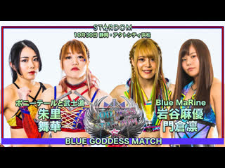 Stardom blue goddess match ddm (syuri and maika) vs stars (mayu iwatani and rin kadokura)