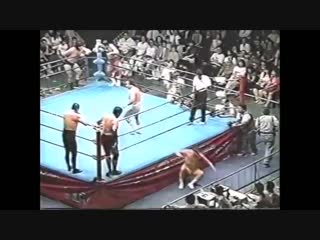 Jumbo tsuruta/rusher kimura/mitsuo momota vs mighty inoue/masao inoue/haruka eigen