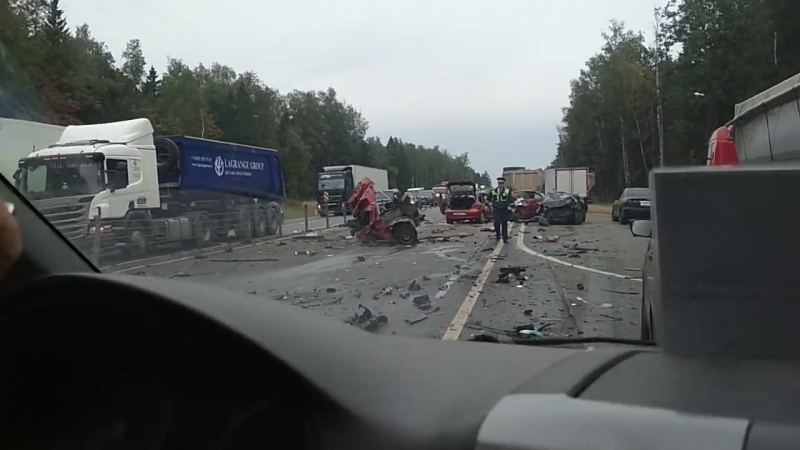 Авария на минском шоссе 11 09 2018 жесть