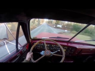 1980 gmc brigadier dump truck detroit diesel 6v92 driving up hill with load