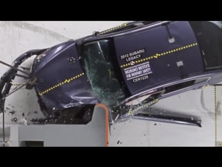 2013 subaru legacy small overlap iihs crash test