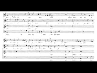 Josquin des prez missa la sol fa re mi [score audio part 1 of 4] (1080p)