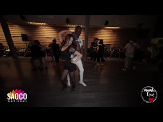 Anselme bambara and anastasia morozova cha cha cha dancing at mambolove #northernlights 2020, monday