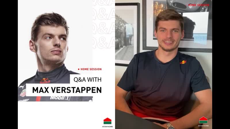 Макс ферстаппен tag heuer q&a home session #stayhome