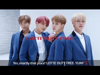 180806 bts @ lotte duty free '냠(yum)' campaign cf