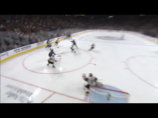 Marc andre fleury makes series of amazing saves to rob avalanche of sure goal