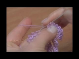 Crochet 3d flower tutorial 7 как вязать крючком цветок с ажурными лепестками