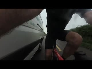 Too wide cyclist accident