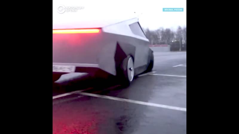 Копия tesla cybertruck на базе "девятки"