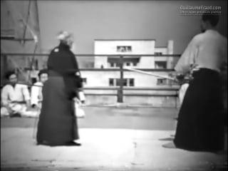 Morihei ueshiba o sensei rare aikido demonstration (1957) 合気道植芝 盛平