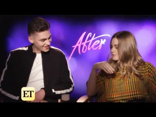 Hero fiennes tiffin + josephine langford herophine cute moments