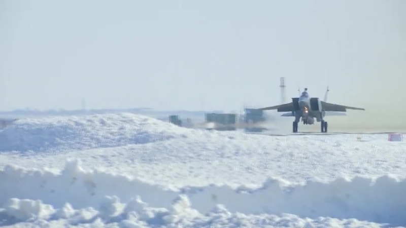 Запуск ракеты "кинжал" с миг 31