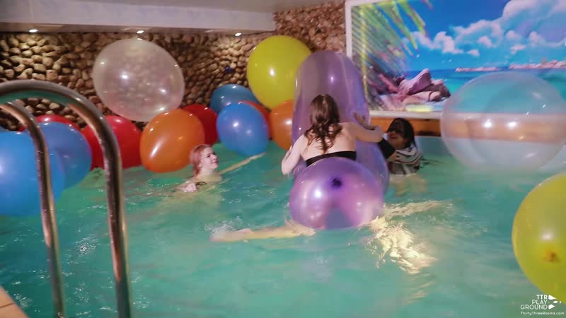 Oxana porn video – [oxana &amp; mariette &amp; stephanie] non popping balloony fun in the pool (trailer)