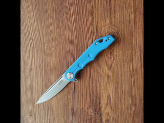 30% off kubey ku312j folding knife blue g10 handle aus 10 steel