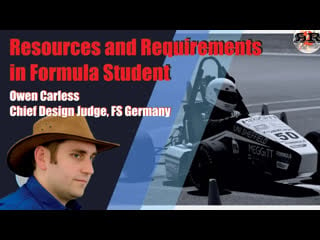 Resources and requirements in formula student | owen carless (fs autumn school 2021)