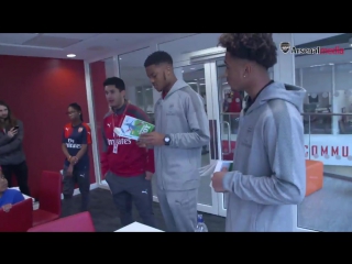 Chuba and reiss surprise some young fans