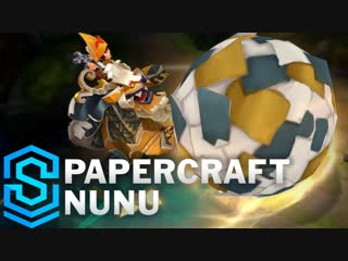Papercraft nunu skin spotlight pre release league of legends