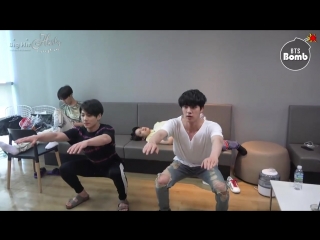[rus sub][bangtan porn] jk & jin's exercise time bts