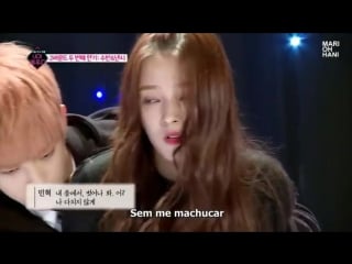 [legendado pt br] subin (victon) e nancy (momoland) recriam cena de 'strong