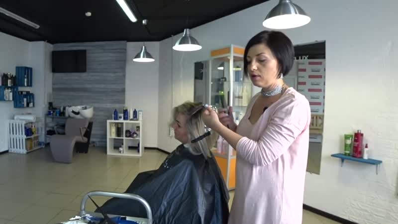 Коррекция неудачного мелирования рецепт окрашивания в холодный блонд coloring in cold ice blond