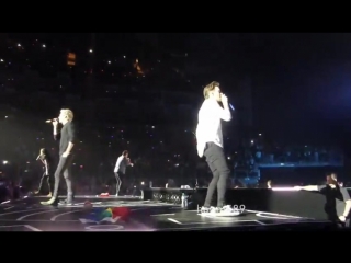 Here’s a full 3 minutes of louis tomlinson guarding a rainbow flag, for your viewing pleasure