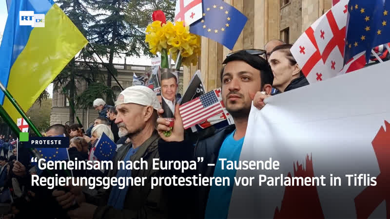 "gemeinsam nach europa" – tausende regierungsgegner protestieren vor parlament in tiflis