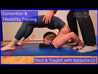 Contortion training by flexyart 229 into tripplefold (1) also for yoga, poled