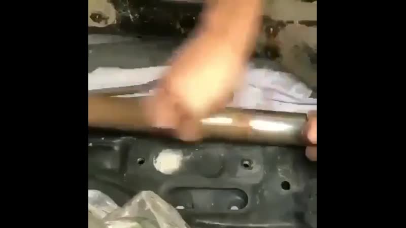 Паста mistik greenway удаляет ржавчину на глушителе авто