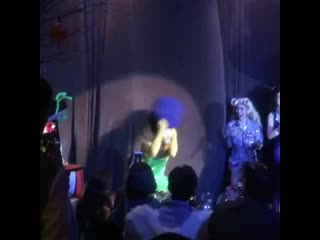 18 years since the legendary moment where kibum killed as he dressed up as marge simpson for sm halloween party