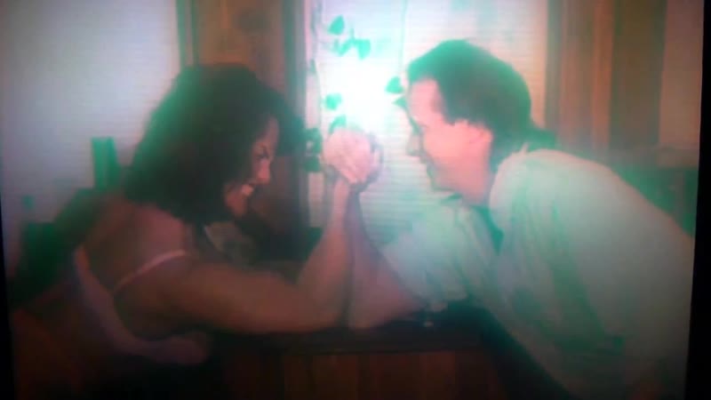 Lifting porn video – Muscle woman armwrestling and lifting a guy