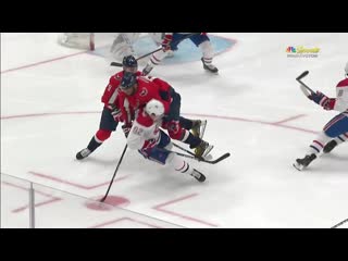 Gotta see it alex ovechkin completely flattens jonathan drouin with huge hit