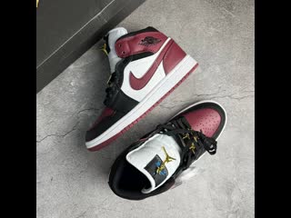 Air jordan 1 mid se black dark beetroot cz4385 016