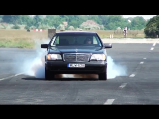 Mercedes s 600 v12 biturbo 0 270km h acceleration, and burnout ko 860