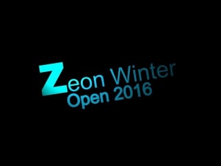 Zeon winter open 2016